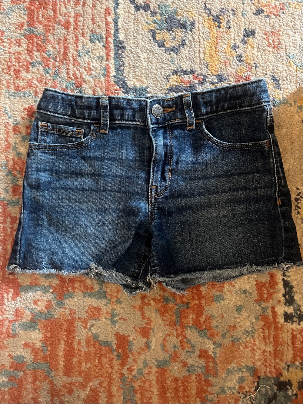 GAP Girls Raw Hem Dark Wash Denim Shorts - Size 10R